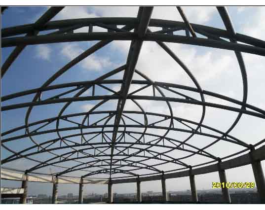 张家港中煤朔州宾馆管桁架工程